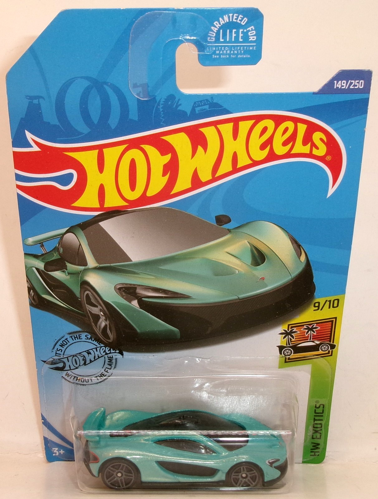 2020 HOT WHEELS 1:64 HW EXOTICS 9/10 TOKYO CYAN PEARL MCLAREN P1 #149/250