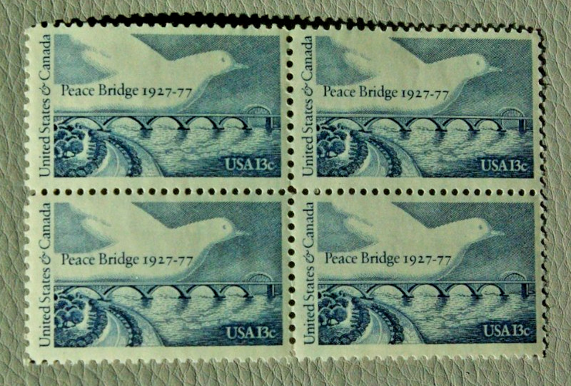 USPS Stamps .. 13c Peace Bridge .. MNH .. Block .. 1977