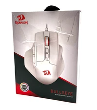 Redragon Bullseye Wired Gaming Mouse With RGB Light Effect - White