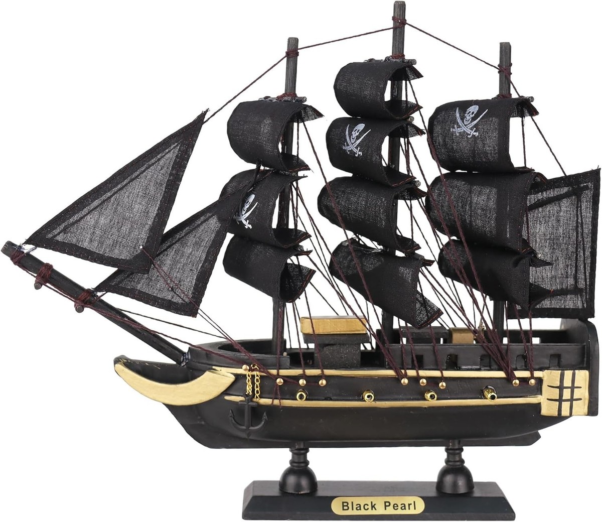 The Black Pearl Wooden Pirate Ship Model 10