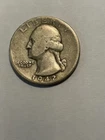 1942p Washington 90% Silver Quarter