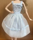 Vintage Barbie #933 Movie Date Dress Blue And White Stripe