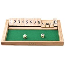 9 Number Shut the Box Board Game Circa Vintage Drinking Pub Dice Wooden