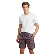 Eddie Bauer swim trunks Boy XL 18-20 elastic waist mesh lining zip back pocket