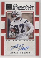2017 Panini Donruss Signature Marks Artavis Scott #SM-ASC Auto 0c2