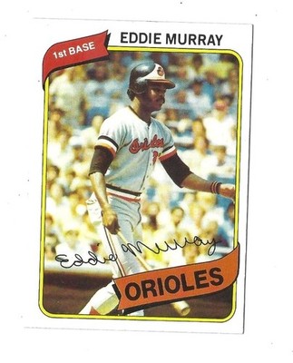 Eddie Murray 1980 Topps Baseball Card #160 EXMT-NMT Baltimore Orioles HOF 