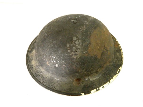 Vintage Canadian Brodie Steel Helmet GSW VMC MKII Dated 1943 w/ Original Liner - 第 4/12 張圖片