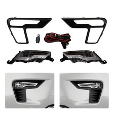 1 Pair For 2018 2019 Ford Explorer Clear Led Fog Light Kit W Switch Bezel Wire 1 Pair For 2018 2019 Ford Explorer Clear Led Fog Light Kit W Switch Bezel Wire