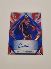 2020 Panini Chronicles Phoenix Blue 14/25 Cassius Winston Rookie Auto RC