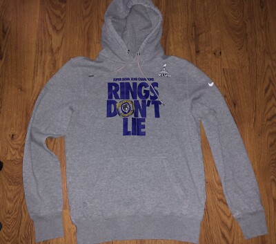 Nike Baltimore Ravens Super Bowl Hoodie Sweatshirt Adult Small