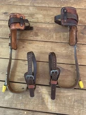 BELL SYSTEM D POLE /CLIMBING SPIKES. BUCKINGHAM BUHRKE. 3-77 ORG. VTG.