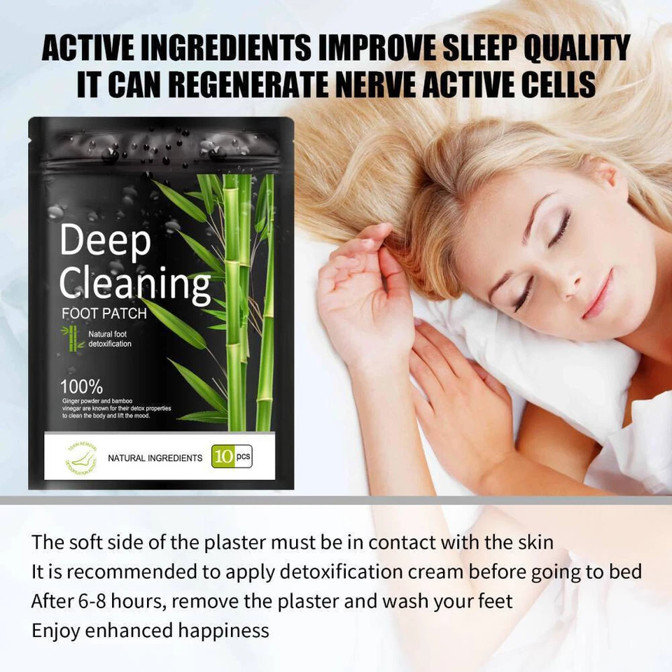 10-500 Stück Fuß Detox Pflaster Pads Giftstoffe Tiefenreinigung Kräuter Bio Abnehmen - Bild 4 von 4