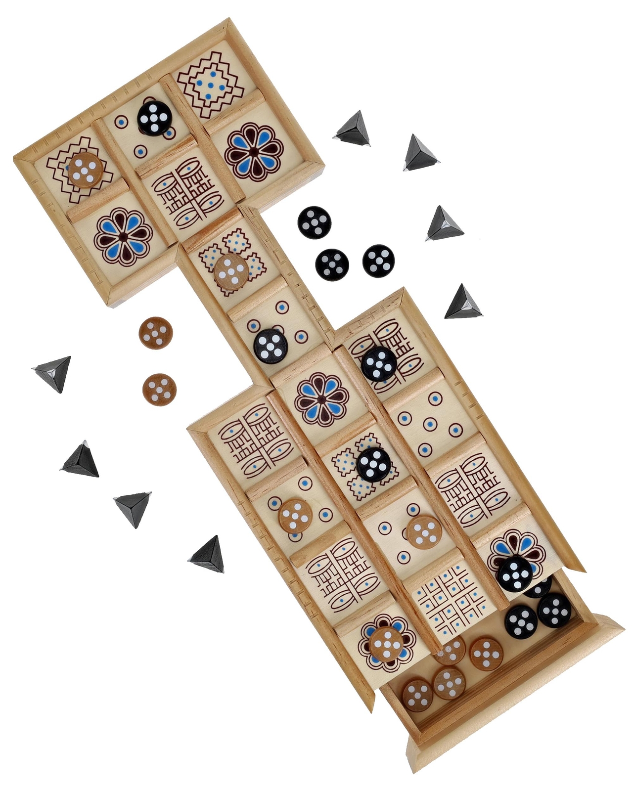 WE Games Royal Game of UR: Ancient Strategy Board Game for Adults and Kids-image