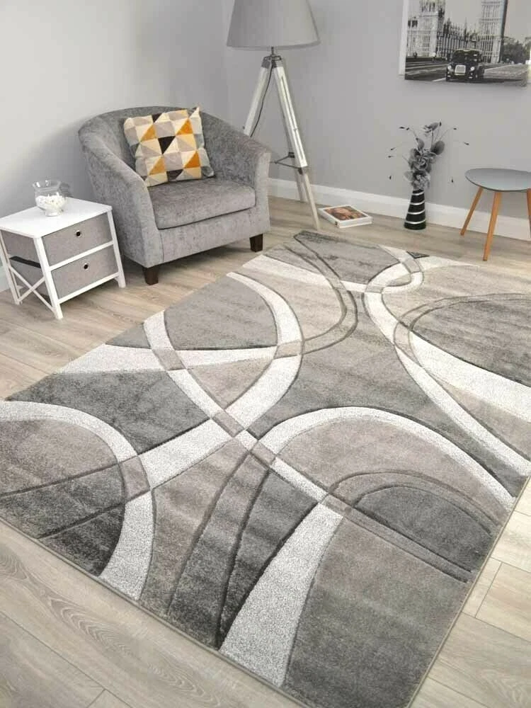 Grey Living Room Rugs Small Extra Large Turkish Floor Carpets Soft Thick Carved
Opens in a new windo