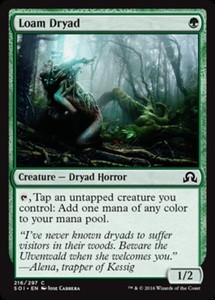 Loam Dryad - Foil x1 - Shadows Over Innistrad - NM-Mint, English - Shadows Over