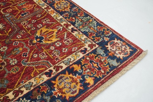 3 x 5 ft Red Bidjar Oriental Afghan Hand Knotted Traditional Area Rug - Picture 7 of 16