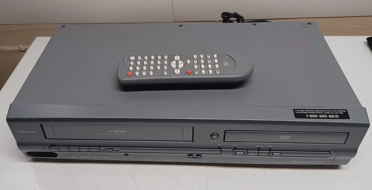 Magnavox DVD/VCR Combo MWD2205 4 Head VHS Recorder and DVD Player