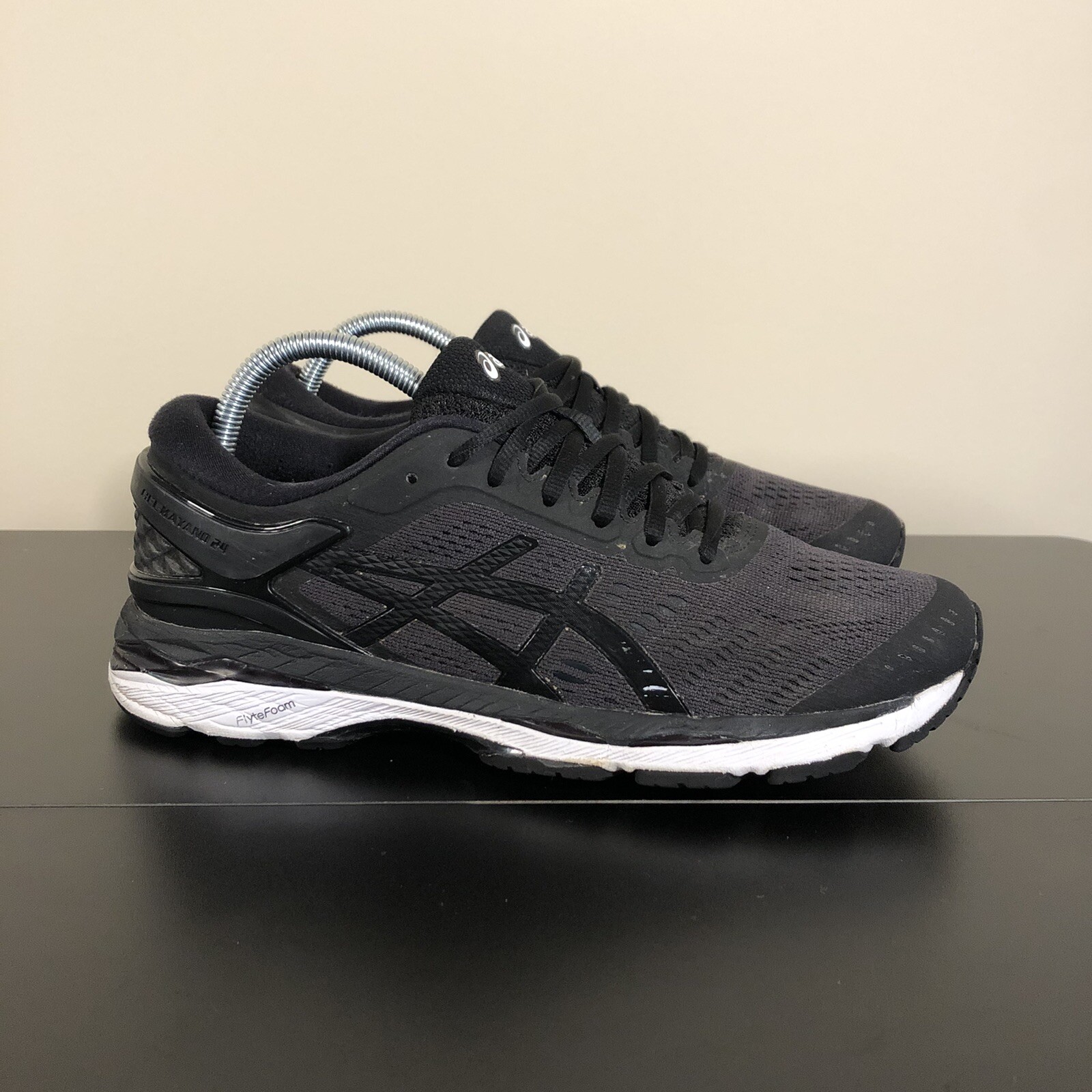 Asics Women's GEL-Kayano 24 Black Running Shoes Sneakers T799N Size 9