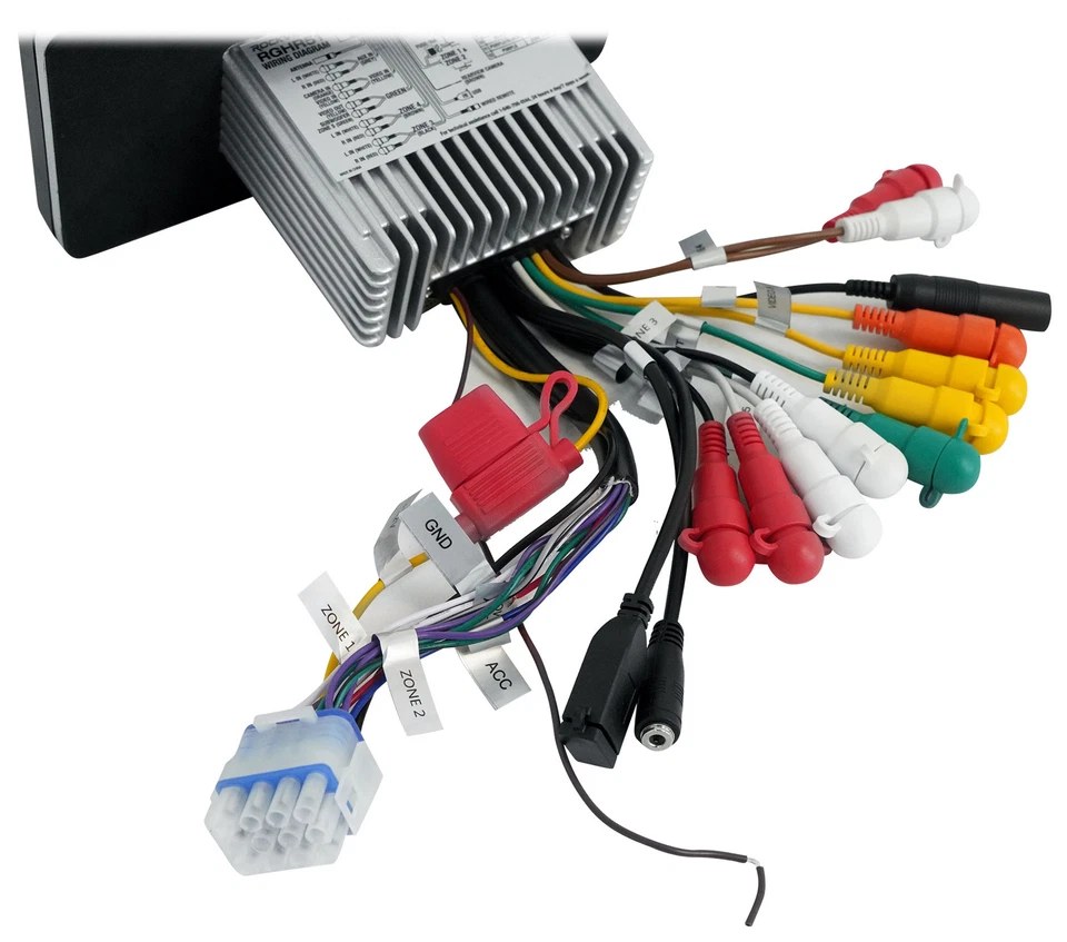 Rockville RGHR51 5 Zone Single Din Marine Receiver Bluetooth/Radio/Wired Remote - Image 4 of 4