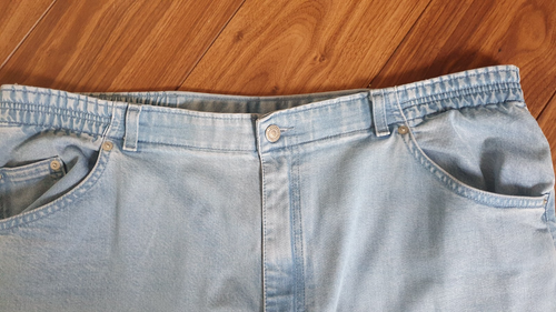 LOVELY STRAIGHT LEG LOOSE JEANS BY MARKS & SPENCER - SIZE UK 18 LONG - 第 3/6 張圖片