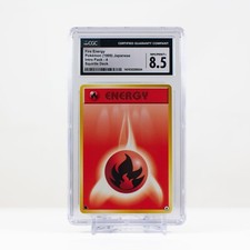 Pokémon Fire Energy #4 Japanese Intro Pack - Squirtle Deck - CGC 8.5 - 