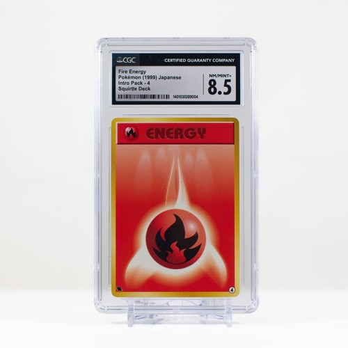 Pokémon Fire Energy #4 Japanese Intro Pack - Squirtle Deck - CGC 8.5 - 