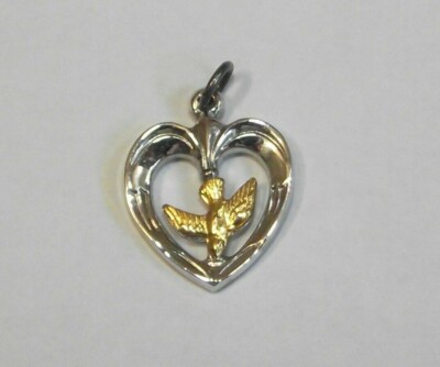 21mm x 15mm Jewel Tie 925 Sterling Silver with Gold-Toned Liberty University Small Pendant 21mm x 15mm Jewel Tie 925 Sterling Silver with Gold-Toned Liberty University Small Pendant