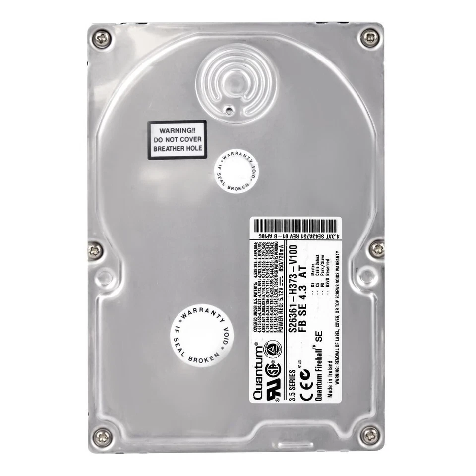 Quantum Fireball Se Se43A012 4.3GB 5400 RPM ATA 3.5'' - Image 3 of 3