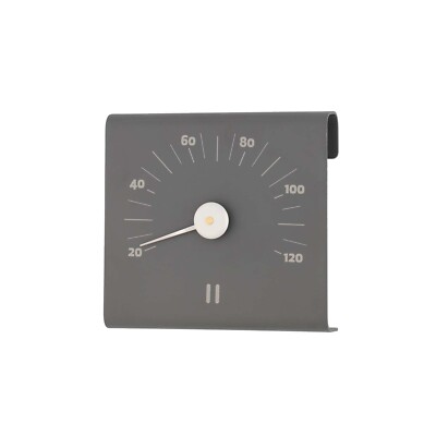 Rento Aluminium-Saunathermometer grau