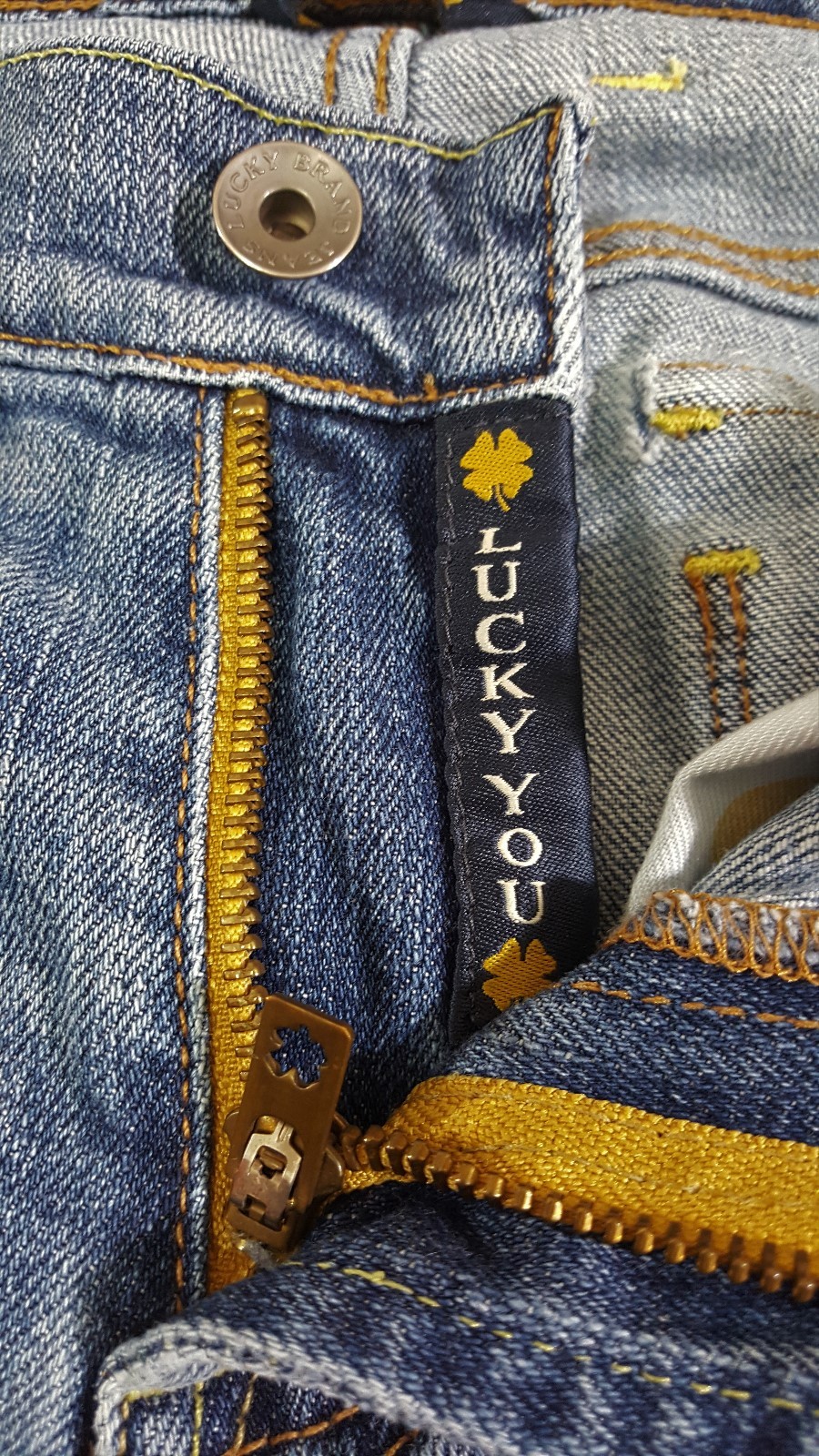 lucky brand jeans zipper lucky you