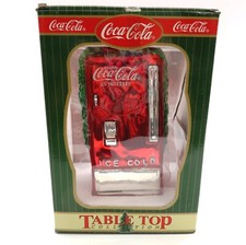 NEW Coca-Cola Table Top Collection Mercury Glass VENDING MACHINE 8" Tall 1998