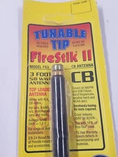 Firestik II FS3 Black 3 ft. Fiberglass CB Radio Antenna w/ tuneable tip 3 foot