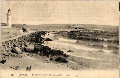 CPA CANNES - Le Phare un jour de beau temps (488491)