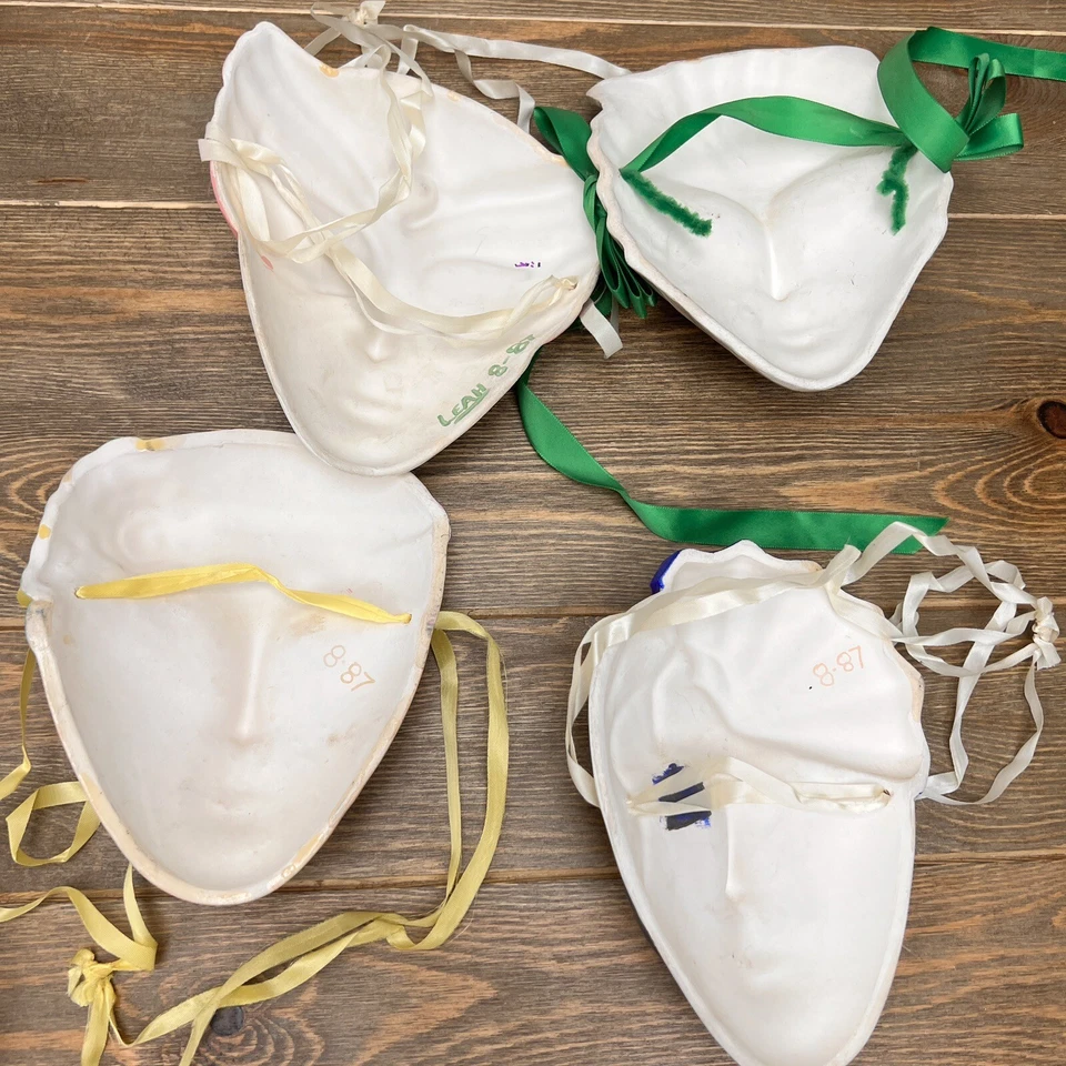 Hanging Ceramic Wall Mask Cat &Lady  Vintage Home Decor - Image 3 of 4