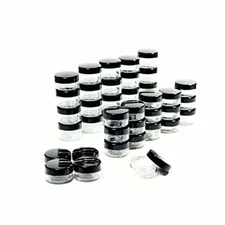 50-Pack 5ml Empty Cosmetic Sample Jars Small Makeup Lip Balm Cream Containers