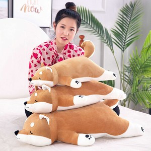 sleeping shiba plush