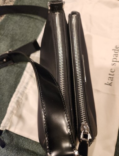Kate Spade Sam Icon Ksnyl East-West Small Crossbody BLACK - Picture 17 of 19