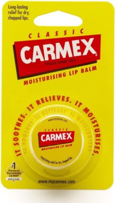 Carmex Classic Feuchtigkeitsspendender Lippenbalsam Glas für trockene rissige Lippenpflege Hautpflege 7,5 g 