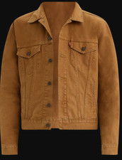 Levi’s® Trucker Cotton Denim Jacket 723340673 Brown Worn In S