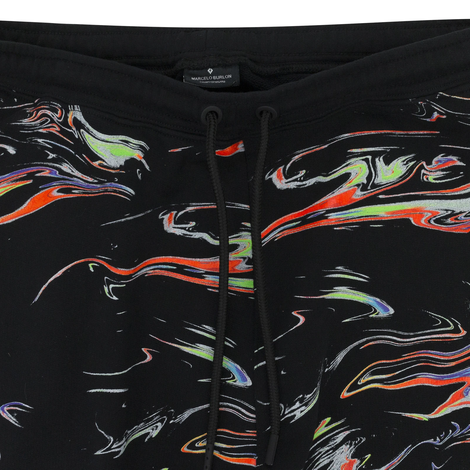 PANTALONE FELPA MARCELO BURLON MULTICOLORE ALL OVER LIGHTS NUOVO CON ETICHETTE TAGLIA XL $85