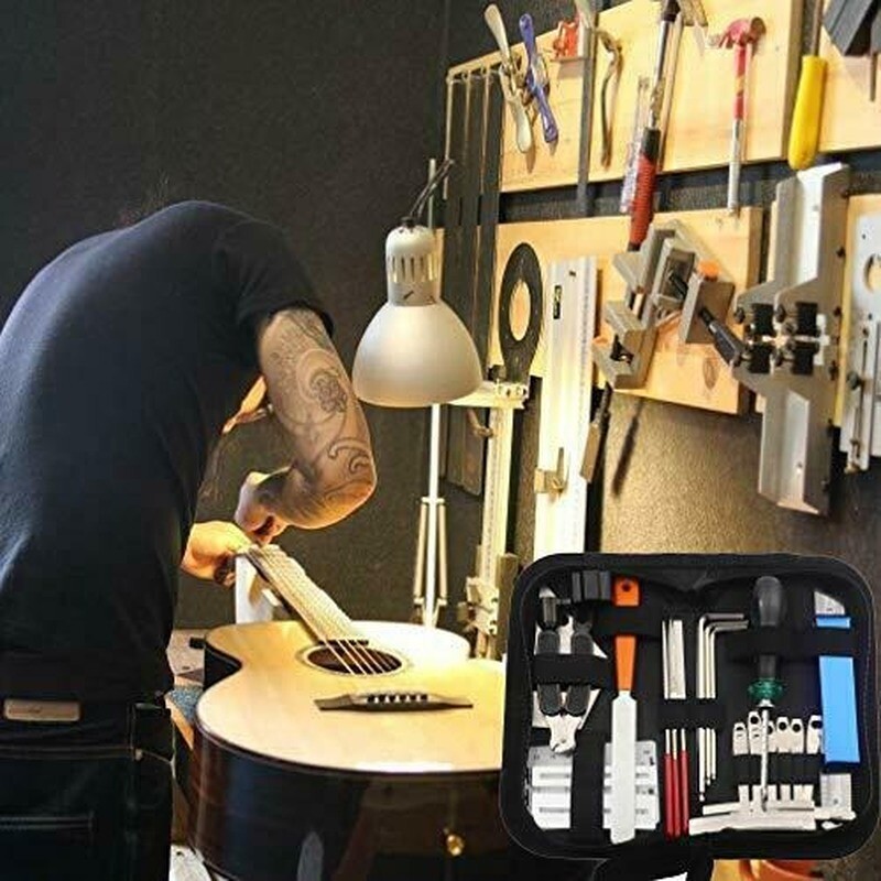 Guitar Tool Kit Repairing Maintenance String Organizer String Action ...
