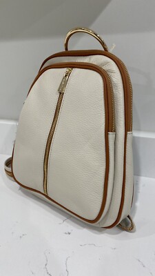 Valentina Italian Genuine Pebbled Leather Backpack/Shoulder  display picture 2