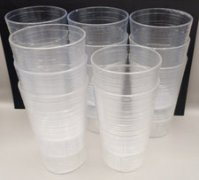 Lot (14) Arrow Plastic Horizontal Ribbed Restaurant Style Cup BPA Free USA Made