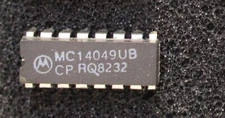 Motorola 16-Pin MOS P/N-Channel Hex Inverter Buffer Monolithic IC MC14049UBCP