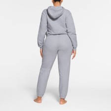 New SKIMS Heather Gray Elasticated Waist Fleece Jogging Pants Size XL