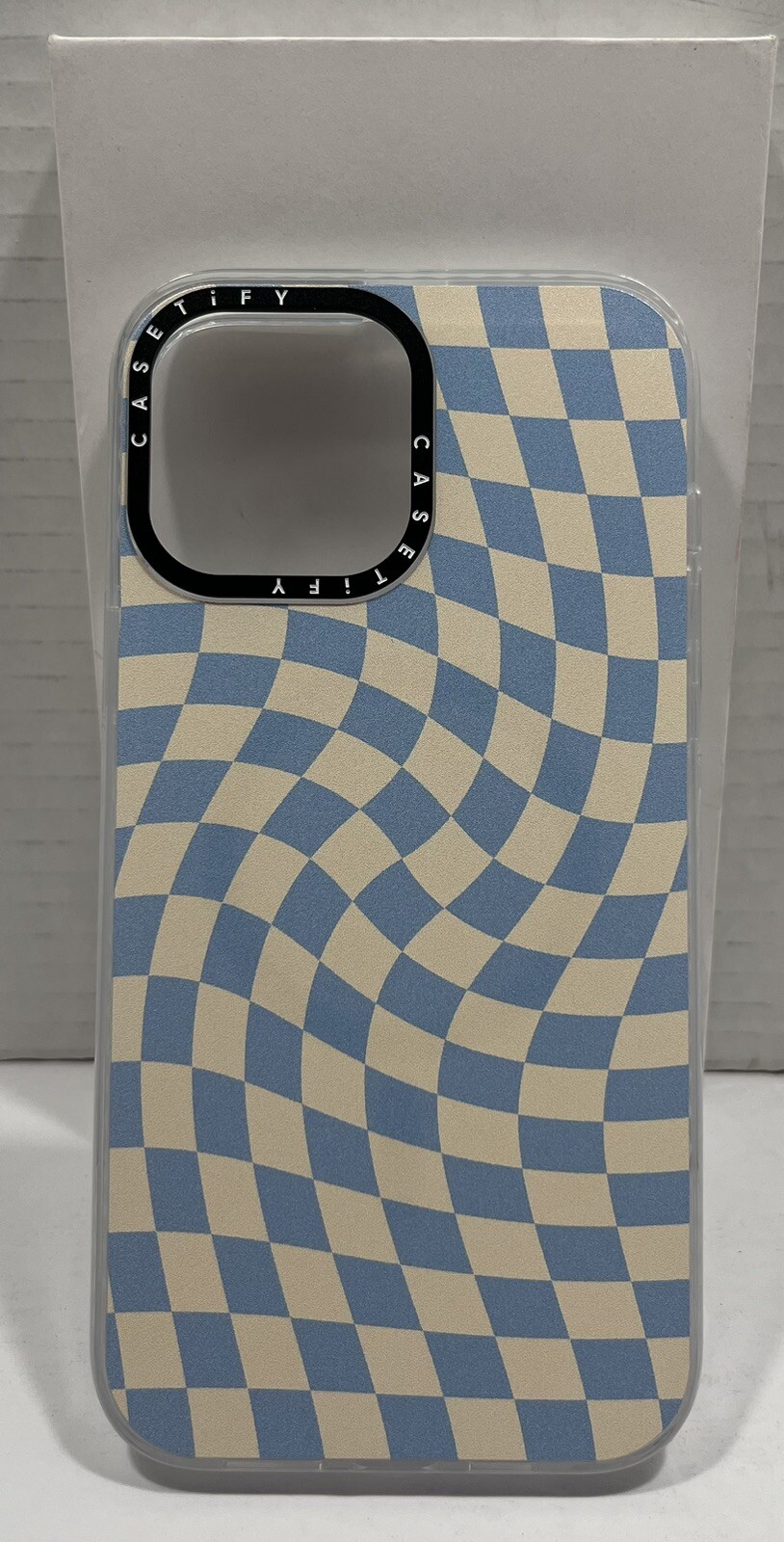 CASETiFY Check II Baby Blue Twist MagSafe Case for iPhone 13 Pro Max-image