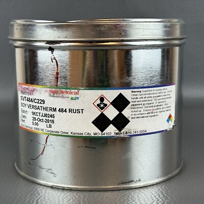 SUN CHEMICAL **RUST** OFFSET PRINTING INK OIL BASED 5 LBS PANTONE # 484 RUST