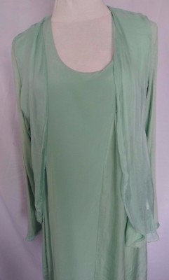 Ensemble Sublime La Fée Maraboutée - Taille 42, Vert, En Soie Viscose élasthanne