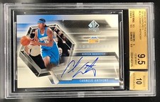 2004-05 UD SP AUTHENTIC SIGNATURES CARMELO ANTHONY HUGE BGS 9.5 GEM MINT/10 AUTO