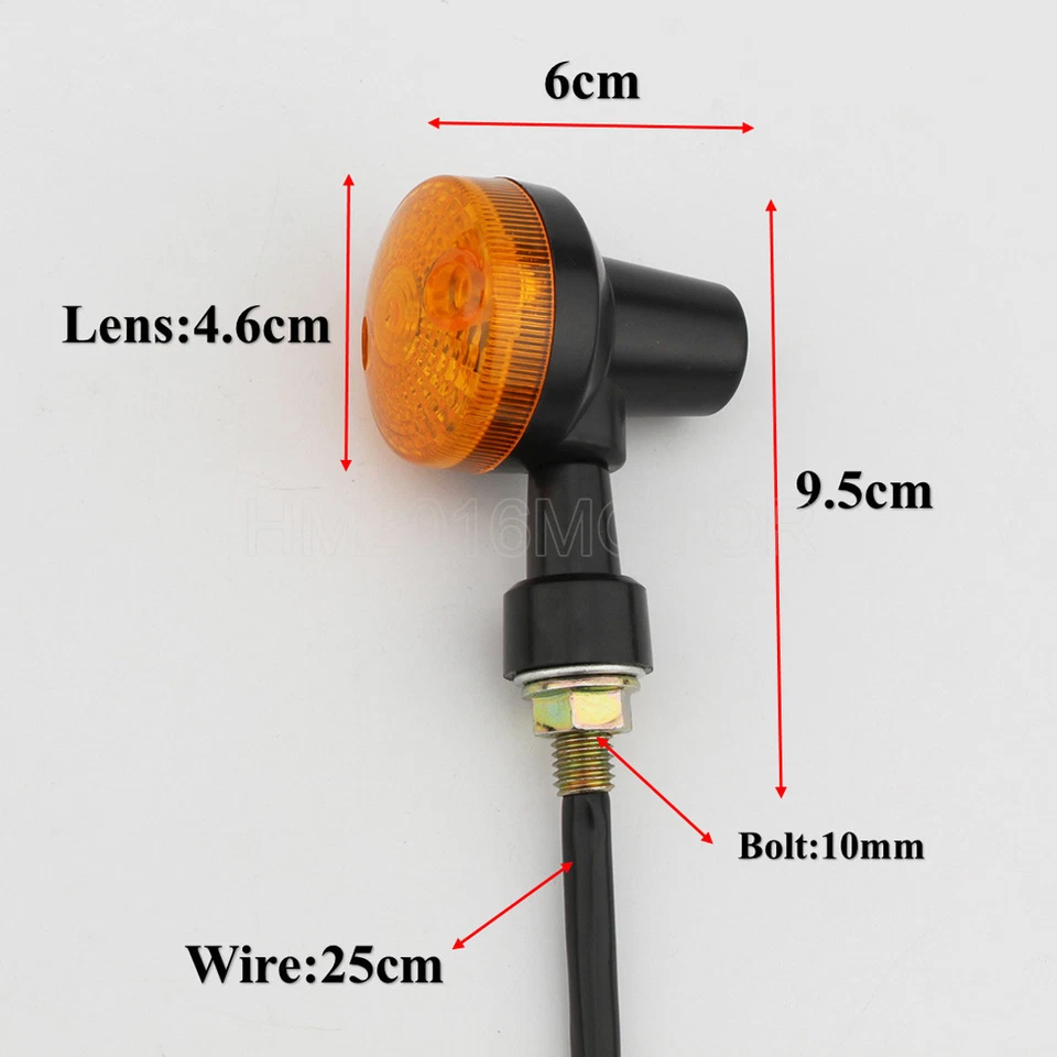 2x Mini luces de señal de giro de plástico de 2,4" para Kawasaki Vulcan 2000 800 900 700 Foto 2 de 4